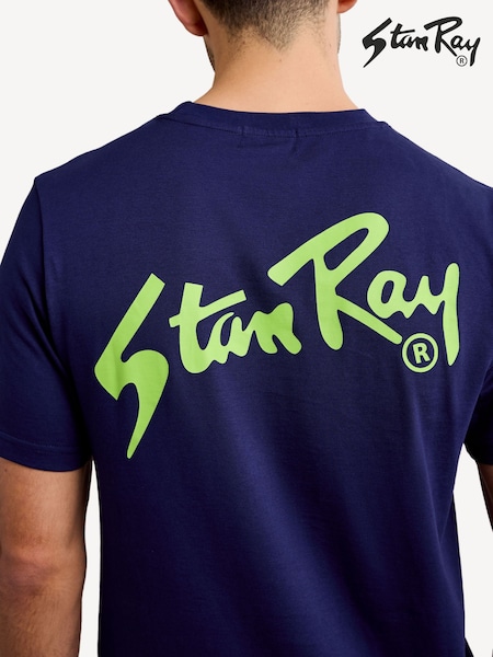 Stan Ray Blue OG Logo T-Shirt (AT8282) | £35