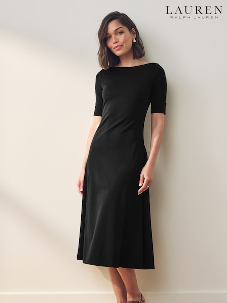 Lauren Ralph Lauren Munzie Stretch Jersey Midi Dress (AT8466) | £149