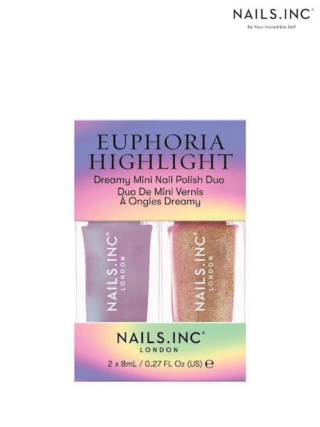 NAILS INC Euphoria Highlight Mini Nail Polish Duo (AT8542) | £10