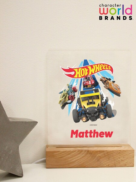 Personalised Hot Wheels Night Light by Character World (AT8772) | £30
