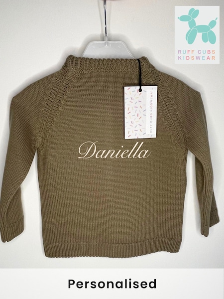 Kids Personalised Knitwear Cardigan by Ruff Cubs Kidswear (AT8788) | £46