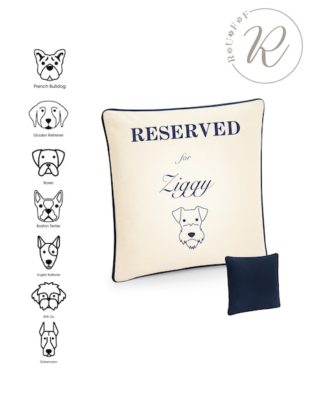 My Dog And Me 100% Cotton Cushion by RUFF (AT8798) | £35