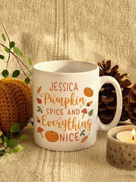 Personalised Pumpkin Spice Mug by PMC (AT9021) | £14