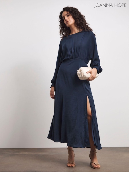 Joanna Hope Blue Satin Dress (AT9050) | £85