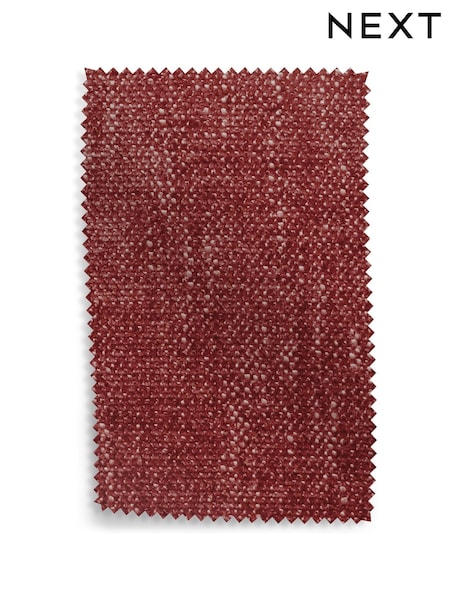 Dark Terracotta Orange Cotswold Chenille Upholstery Swatch (AT9113) | £0