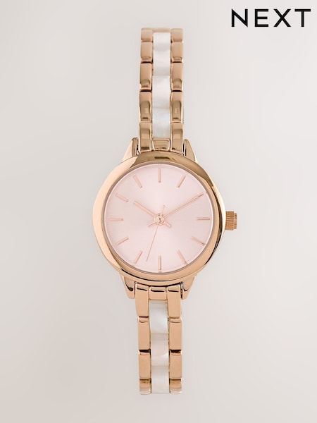 Pink Blush Resin Link Mini Watch (AT9142) | £36