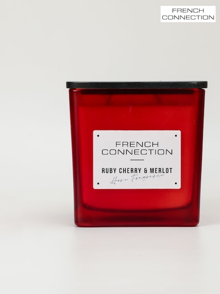 French Connection Red Square Range Cherry Merlot Candle 830G (AT9193) | £35