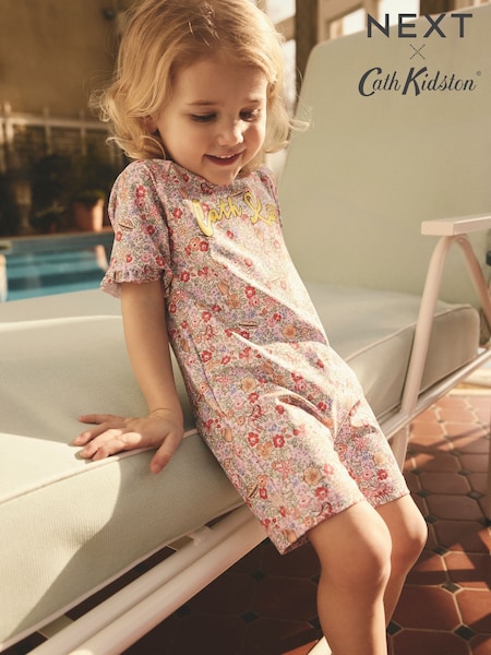 Pink Cath Kidston Ditsy Floral Print Sunsafe Swimsuit (3mths-7yrs) (AT9242) | £14 - £16