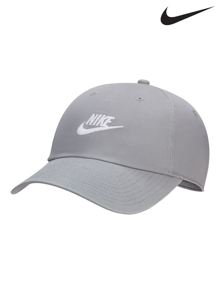 Nike Grey Club Unstructured Futura Wash 100% Cotton Cap (AT9287) | £23