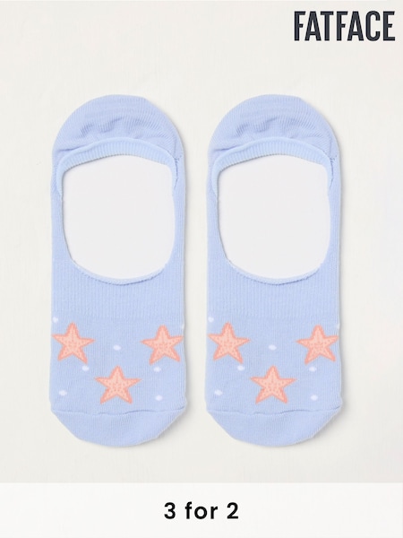 FatFace Blue Starfish Footsie Socks (AT9313) | £5