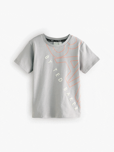Baker by Ted Baker 100% Cotton Back Graphic T-Shirt (AT9424) | £18 - £22