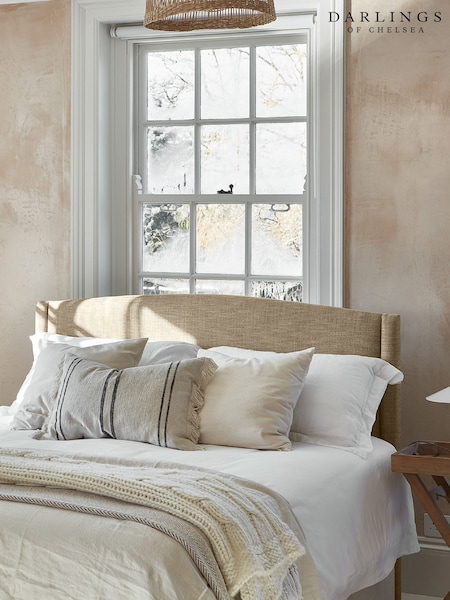 Darlings Of Chelsea Paintbrush Natural Buckleberry Upholstered Bed (AT9451) | £2,670 - £3,681