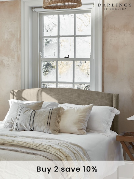 Darlings Of Chelsea Boulder Brown Buckleberry Upholstered Bed (AT9455) | £2,883 - £3,975