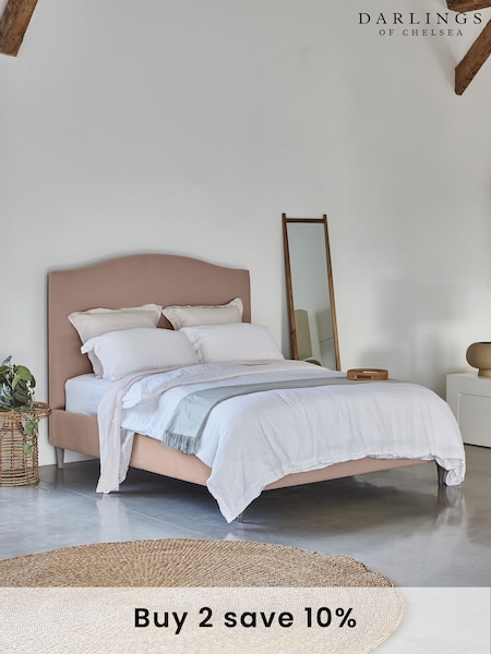 Darlings Of Chelsea Petal Pink Avebury Upholstered Bed (AT9470) | £2,195 - £3,053