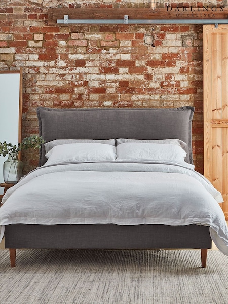 Darlings Of Chelsea Manor House Grey Lyndhurst Upholstered Bed (AT9477) | £2,318 - £3,289