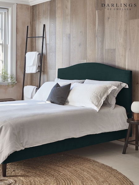 Darlings Of Chelsea Mallard Black Avebury Low Upholstered Bed (AT9478) | £2,488 - £3,462