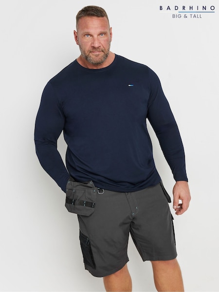 BadRhino Big & Tall Black Workwear Cargo Shorts (AT9653) | £45