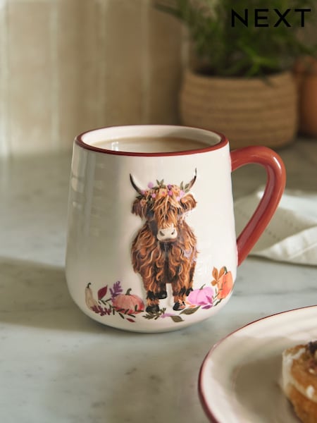 Natural Autumn Pumpkin Hamish Mug (AT9846) | £8