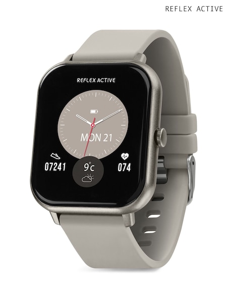Cream - Reflex Active Nexus Lite Mink Silicone Strap Smart Watch