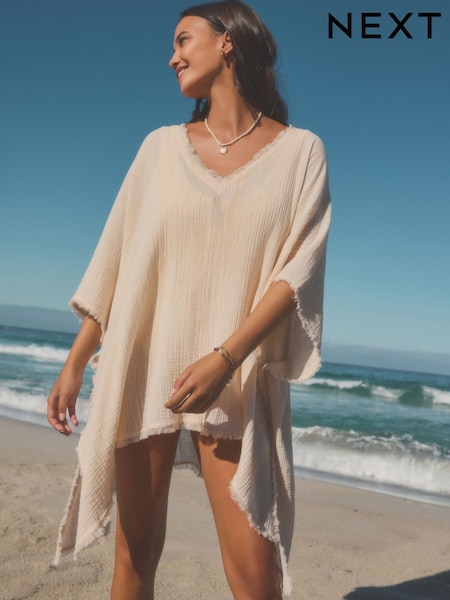 Pink Double Cloth 100% Cotton Cover-Up (AU0111) | £32