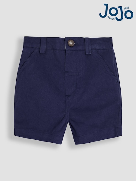 JoJo Maman Bébé Navy Blue Twill Chino Short (AU0481) | £18 - £21