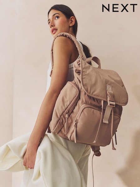 Nude Nylon Rucksack (AU0657) | £40