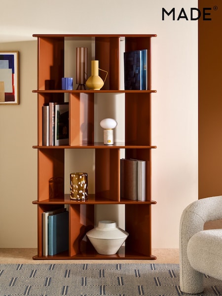 MADE.COM Rust Orange Ingrid Narrow Shelving Unit (AU0659) | £279