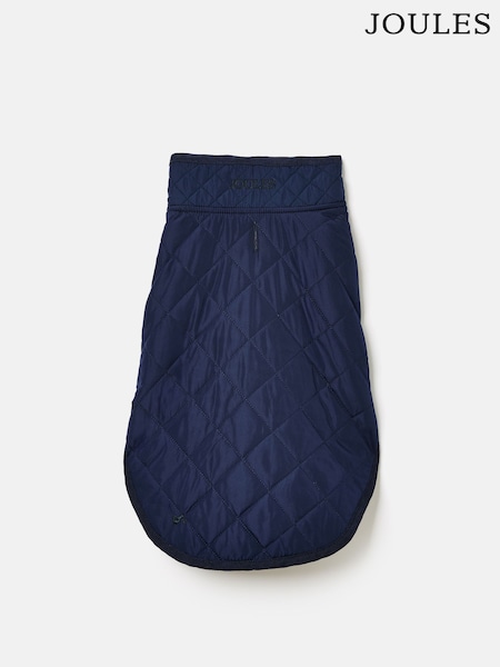Joules Navy Blue Quilted Dog Coat (AU0909) | £20 - £29