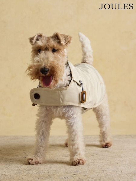 Joules Beige Water-Resistant Dog Jacket (AU0960) | £20 - £29