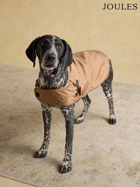 Joules Burra Brown Water-Resistant Dog Jacket (AU0961) | £20 - £29