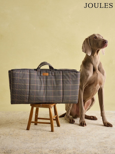 Joules Henson Check Brown Pet Travel Mat (AU0964) | £30