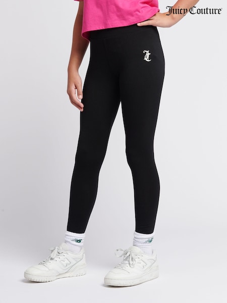 Juicy Couture Black Girls Leggings (AU1633) | £30 - £36