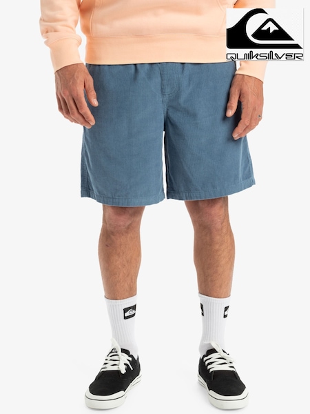 Quiksilver Blue Taxer Corduroy 100% Cotton Shorts (AU1652) | £50