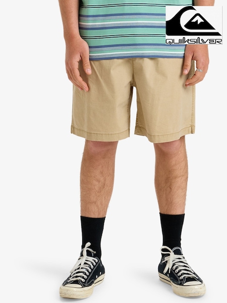 Quiksilver Brown Taxer Drawstring Shorts (AU1658) | £40