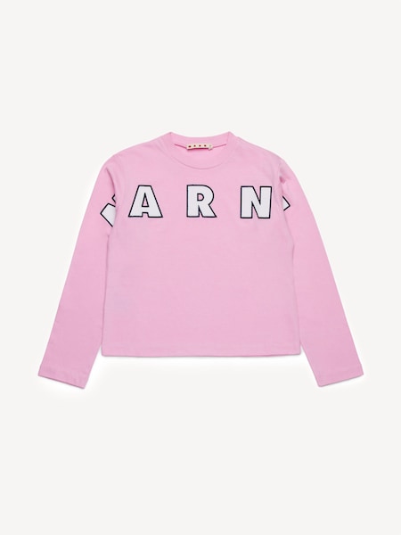 Marni Logo Long Sleeve T-Shirt (AU1683) | £45