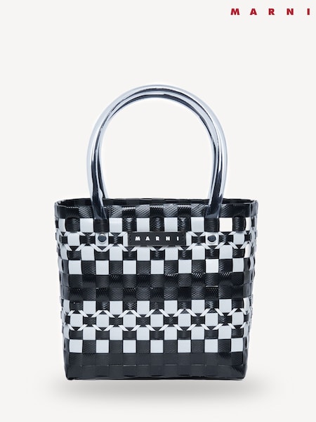 Marni Logo Check Basket Bag (AU1687) | £138