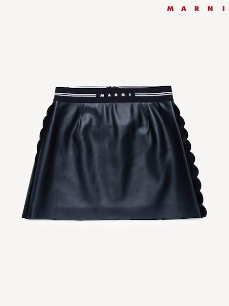 Marni Faux Leather Black Mini Skirt (AU1692) | £187