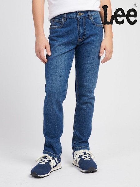 Lee Blue Boys Stretch Fit Daren Straight Jeans (AU1697) | £35 - £42
