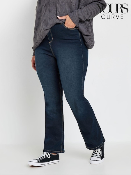 Yours Curve Blue Isla Bootcut Jeans (AU1705) | £31