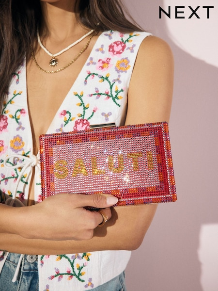 Multi Sparkle Clutch Bag (AU1731) | £45