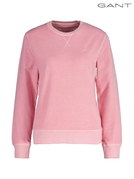 GANT Pink Regular-Fit Crew Neck Sweatshirt (AU1801) | £100