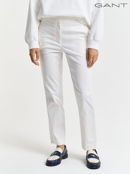 GANT Cream Slim-Fit Chino Trousers (AU1812) | £120