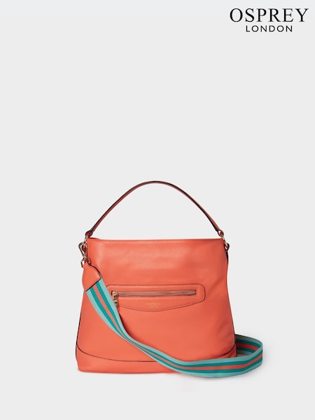 Osprey London Pink The Hendrix Leather Hobo Bag (AU2007) | £165