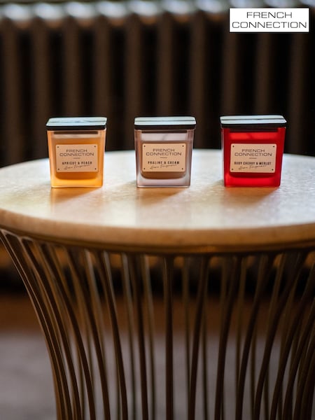 French Connection Square Range Trio of Candles Gift Set 3 X 50G (AU2526) | £18