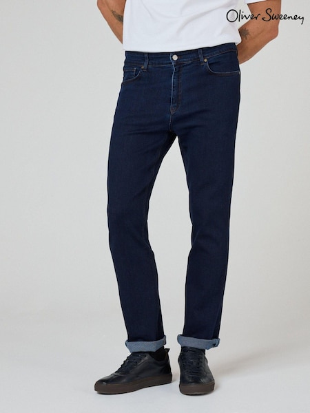 Oliver Sweeney Limerick Tapered Fit 100% Cotton Stretch Denim Jeans (AU2536) | £129