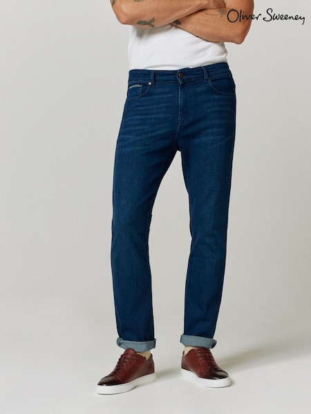 Oliver Sweeney Limerick Tapered Fit 100% Cotton Stretch Denim Jeans (AU2539) | £129