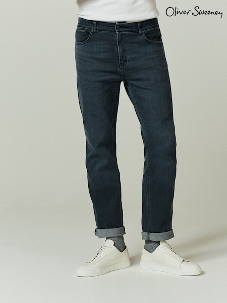 Oliver Sweeney Limerick Tapered Fit 100% Cotton Stretch Denim Jeans (AU2540) | £129