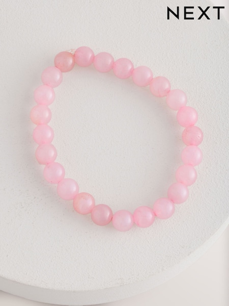 Pink Bead Stretch Bracelet (AU2695) | £12.50