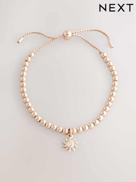 Gold Tone Sun Beaded Pully Bracelet (AU2700) | £10.50