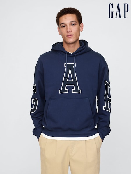 Gap Blue Heavyweight Logo Hoodie (AU2800) | £63